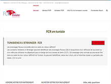 Tablet Screenshot of fcrtunisie.com